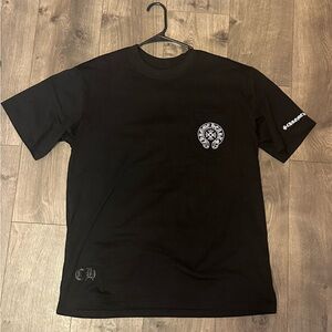 Chrome Hearts Black Short Sleeve Tee with Logo